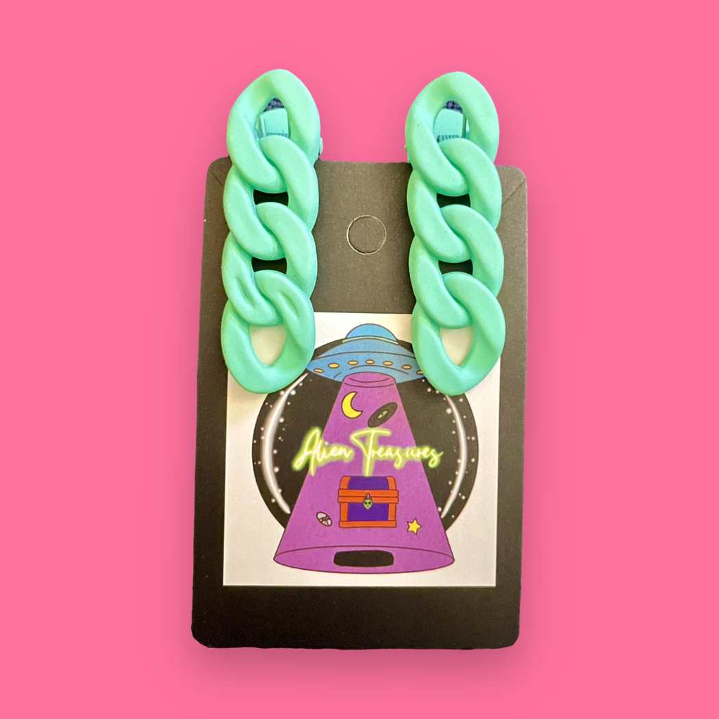 Chain Link Hair Clips (Set of 2)