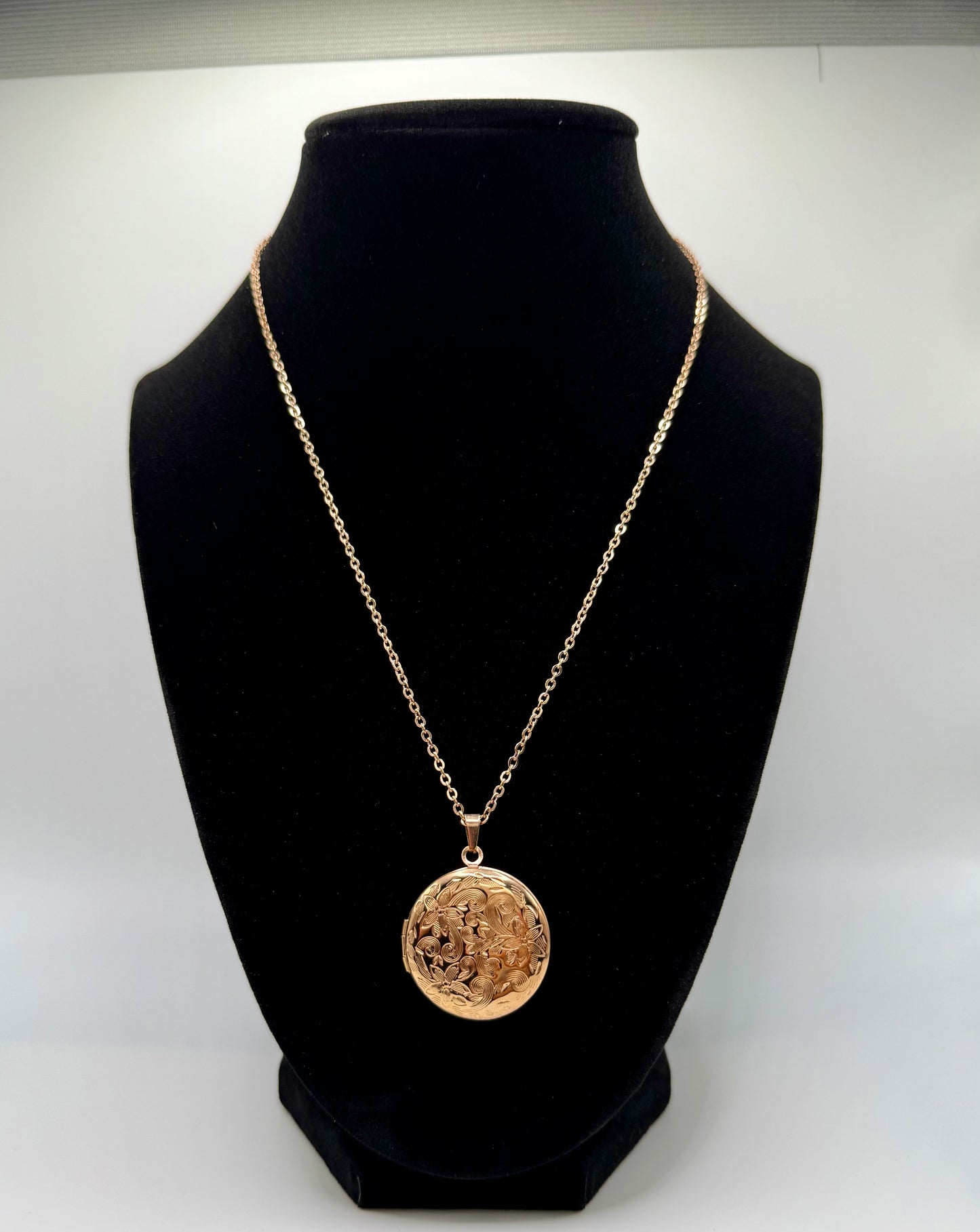 Floral Locket Necklace