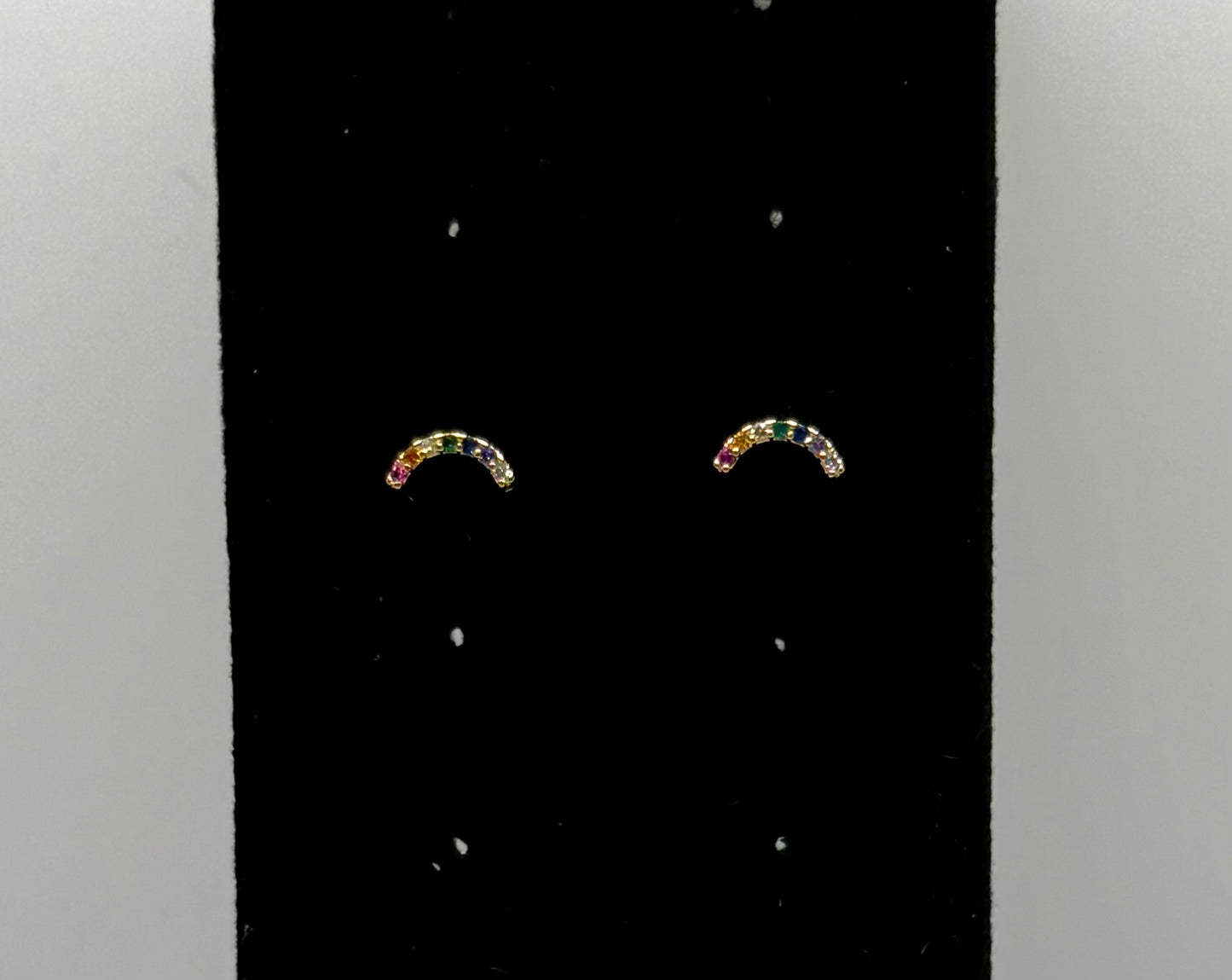 Teeny Rainbow Stud Earrings