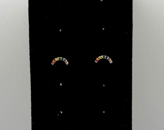 Teeny Rainbow Stud Earrings