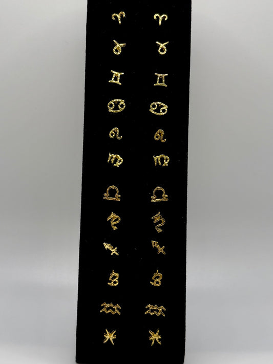 Zodiac Stud Earrings