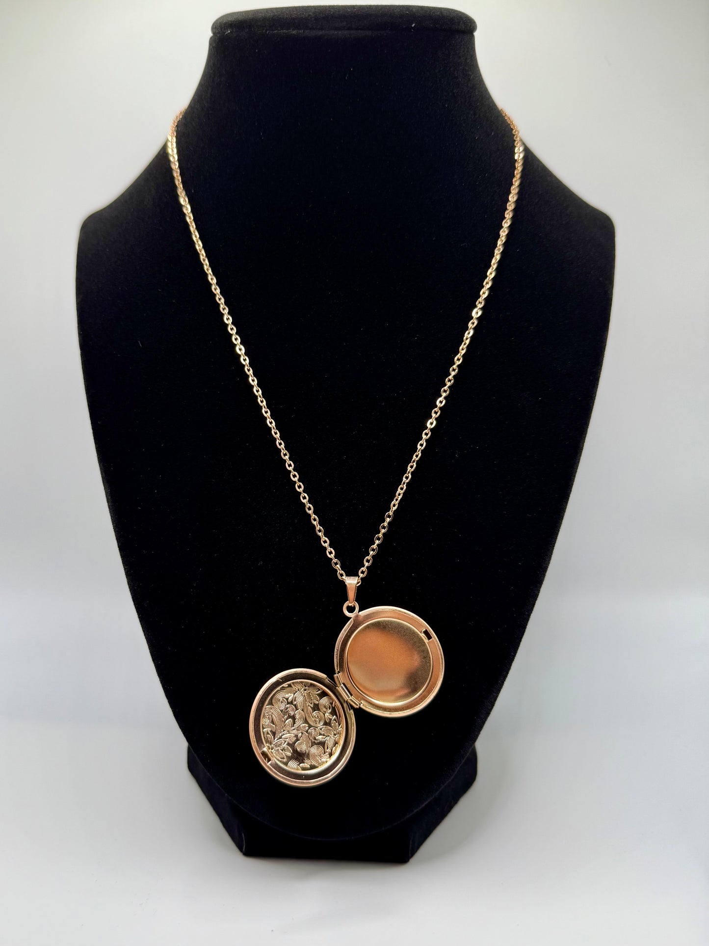 Floral Locket Necklace