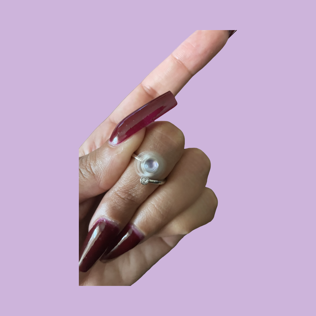 Moon Stone Fidget Ring