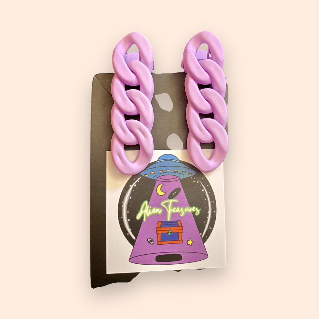 Chain Link Hair Clips (Set of 2)