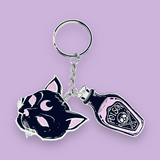 Purple Poison Keychain