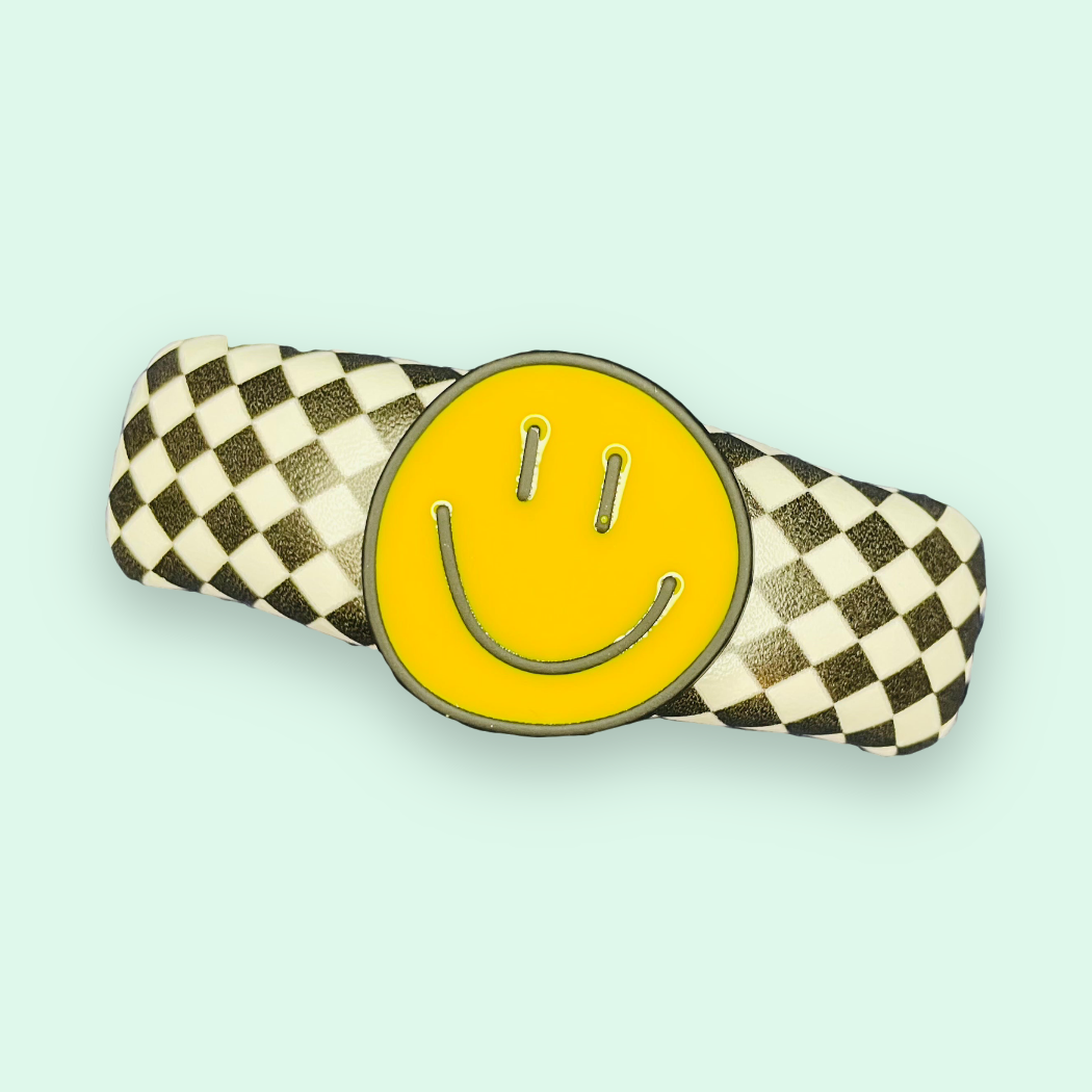 Yellow Happy Hair Clip