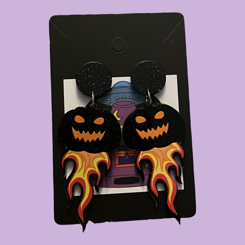 Pumpkin King Earrings