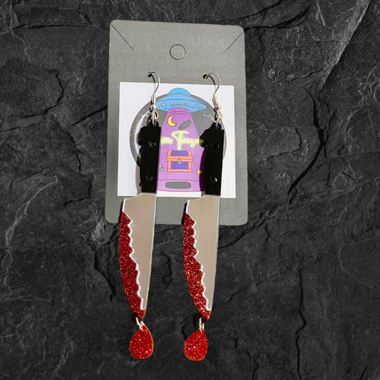 Slasher Dangly Earrings